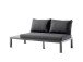 Gartenlounge-Set >Cordoba< (4-teilig) in Grau, Aluminium - 250x65x250cm (BxHxT)