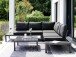 Gartenlounge-Set >Cordoba< (4-teilig) in Grau, Aluminium - 250x65x250cm (BxHxT)