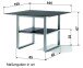 Gartentisch >Lounge< in Beton dunkel, eisengrau - 105x67x105 (BxHxT)