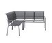 Gartenlounge-Endteil >Malaga< in Silbergrau - 65,5x92x113 (BxHxT)