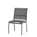 Gartenlounge-Mittelteil >Malaga< in Silbergrau - 65,5x92x55,5 (BxHxT)