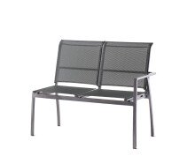 Gartenlounge-Endteil >Malaga< in Silbergrau -...
