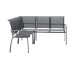 Gartenlounge-Endteil >Malaga< in Silbergrau - 65,5x92x113 (BxHxT)
