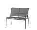 Gartenlounge-Endteil >Malaga< in Silbergrau - 65,5x92x113 (BxHxT)