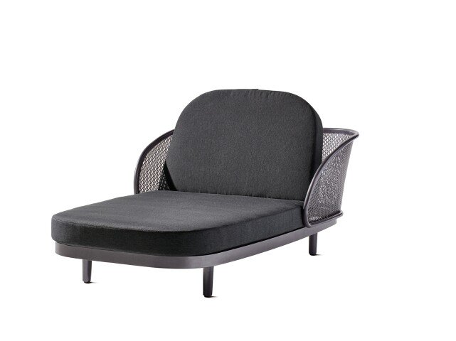 Daybed >Samoa< in grau, Olefin,Polypropylen - 210x71x117cm (BxHxT)