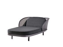Daybed >Samoa< in grau, Olefin,Polypropylen - 210x71x117cm (BxHxT)