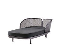 Daybed >Samoa< in grau, Olefin,Polypropylen - 210x71x117cm (BxHxT)