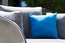 Daybed >Samoa< in hellgrau, Olefin,Polypropylen - 210x71x117cm (BxHxT)