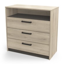 Schubkastenkommode >WATSON< in Kronberg Eiche - 82,8x81,1x39,5cm (BxHxT)