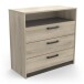 Schubkastenkommode >WATSON< in Kronberg Eiche - 82,8x81,1x39,5cm (BxHxT)