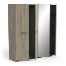 Drehtürenschrank >WATSON< in Kronberg Eiche - 178,1x191,5x51,4cm (BxHxT)
