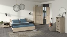 Nachttisch >WATSON< in Kronberg Eiche - 46x41x34,6cm (BxHxT)