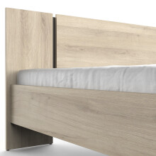 Bettgestell >WATSON< in Kronberg Eiche - 188.3x71,7x204.3 cm (BxHxT)