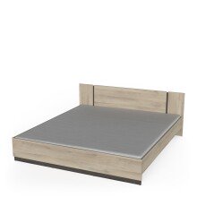 Bettgestell >WATSON< in Kronberg Eiche - 188.3x71,7x204.3 cm (BxHxT)