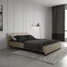 Bettgestell >WATSON< in Kronberg Eiche - 188.3x71,7x204.3 cm (BxHxT)