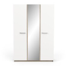 Drehtürenschrank >WATSON< in Matt weiß - 133,5x191,5x51,4cm (BxHxT)