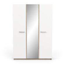 Drehtürenschrank >WATSON< in Matt weiß - 133,5x191,5x51,4cm (BxHxT)