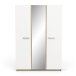 Drehtürenschrank >WATSON< in Matt weiß - 133,5x191,5x51,4cm (BxHxT)