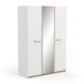 Drehtürenschrank >WATSON< in Matt weiß - 133,5x191,5x51,4cm (BxHxT)