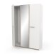 Drehtürenschrank >WATSON< in Matt weiß - 133,5x191,5x51,4cm (BxHxT)