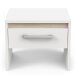 Nachttisch >WATSON< in Matt weiß - 39,5x32,1x34,7cm (BxHxT)