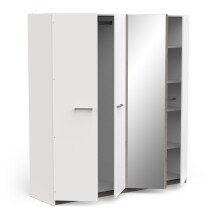 Drehtürenschrank >WATSON< in Matt weiß - 178,1x191,5x51,4cm (BxHxT)