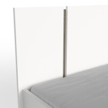 Bettgestell >WATSON< in Matt weiß - 204,3x71,7x188,3cm (BxHxT)