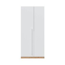 Jugendzimmer-Set >NOA< in Nodi-Eiche/Artik-Weiß - 196x77x92 (BxHxT)