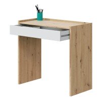 Jugendzimmer-Set >NOA< in Nodi-Eiche/Artik-Weiß - 196x77x92 (BxHxT)