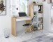 Jugendzimmer-Set >NOA< in Nodi-Eiche/Artik-Weiß - 196x77x92 (BxHxT)