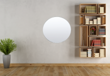 Wandspiegel >Chicago< in Silber, Aluminium / Spiegel - 2,2x80cm (TxD)