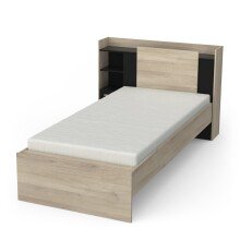 Stauraumbett >LIFE< in Kronberg Eiche - 226,9x90,5x124,5cm (BxHxT)