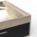 Stauraumbett >LIFE< in Kronberg Eiche - 226,9x90,5x124,5cm (BxHxT)