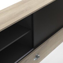 Stauraumbett >LIFE< in Kronberg Eiche - 229,4x87,7x119,2cm (BxHxT)