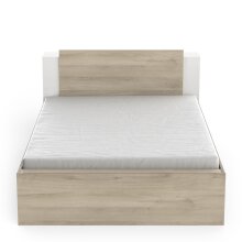 Stauraumbett >LIFE< in Kronberg Eiche - 227x87,7x144,7cm (BxHxT)