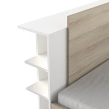 Stauraumbett >LIFE< in Kronberg Eiche - 227x87,7x144,7cm (BxHxT)