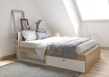 Stauraumbett >LIFE< in Kronberg Eiche -...