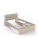 Stauraumbett >LIFE< in Kronberg Eiche - 227x87,7x144,7cm (BxHxT)