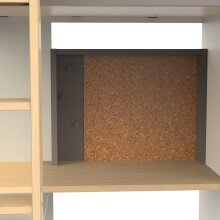 Etagenbett >CAMILLIA< (2-teilig) in Grau - 203,7x183x104,1cm (BxHxT)