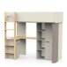 Etagenbett >CAMILLIA< (2-teilig) in Grau - 203,7x183x104,1cm (BxHxT)