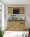 Singleküche >Jazz< in Eiche Artisan - 160x212x60 (BxHxT)