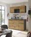 Singleküche >Jazz< in Eiche Artisan - 160x212x60 (BxHxT)