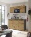 Singleküche >Jazz< in Eiche Artisan - 160x212x60 (BxHxT)