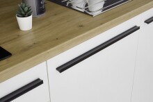 Küchenzeile >Noah< in Weiß, Spannplatte melaminbeschichtet - 260x220x60 (BxHxT)