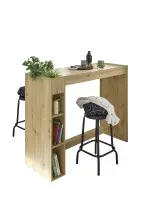 Bartisch >Seattle< in Eiche Artisan - 140x110x50...