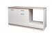 Küchenzeile >Wow   < in Weiß matt - 160x85x60 (BxHxT)