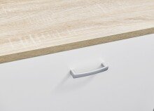 Kochinsel >Andy< in Weiß matt - 138x91x56 (BxHxT)