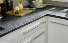 Winkelküche >Jazz< weiss matt / weiss Hochglanz - 260x200x60 (BxHxT)