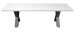 Sitzbank >Bank< in graphit / weiß matt  - 160x46x44cm (BxHxT)