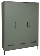 Kleiderschrank >Ole< in pine green matt  -...